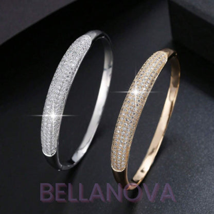 Bracelete Formas - Cravejado com Zircônias - Folheado a Ouro 18k + FRETE GRÁTIS