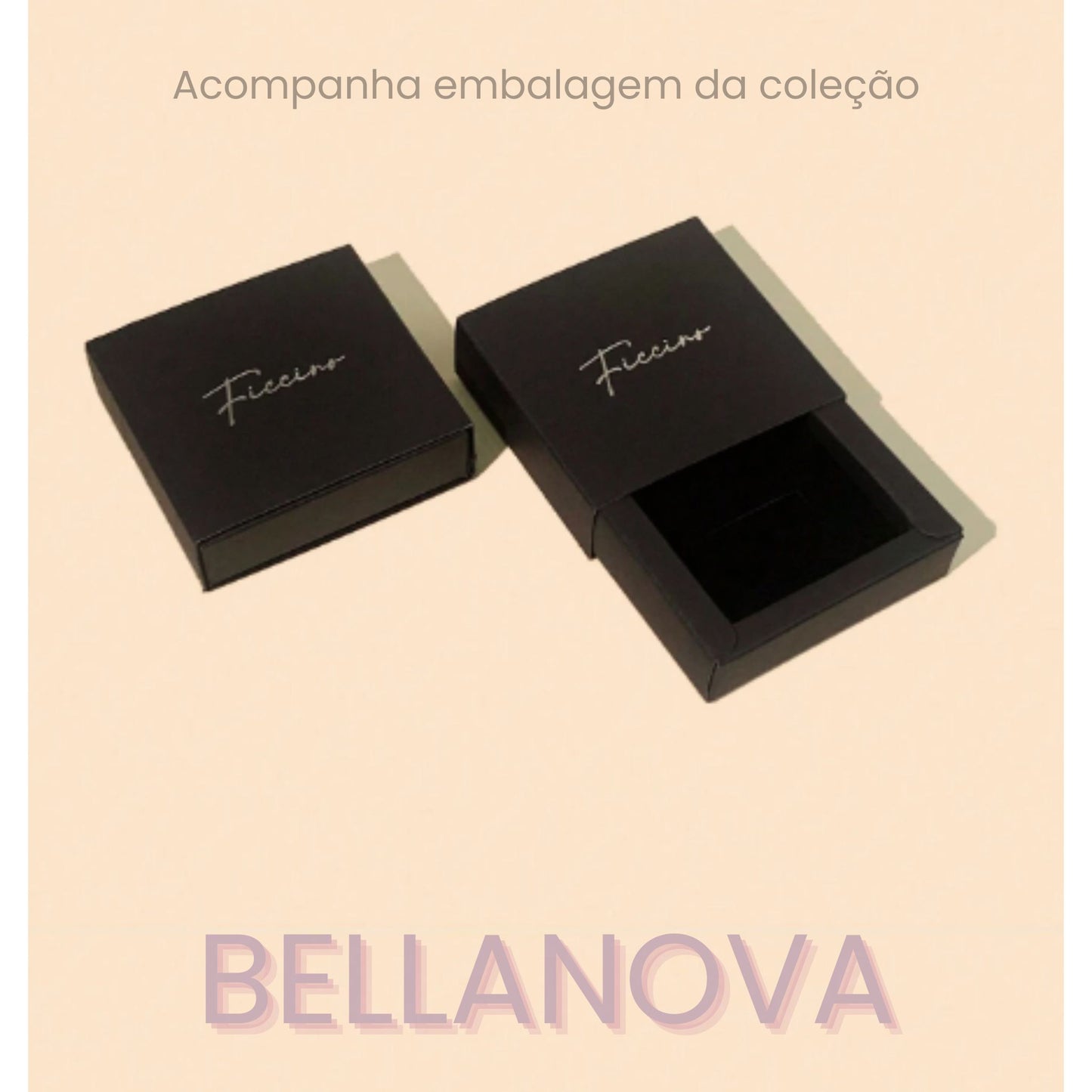 OLIVIA PADANO X BELLA NOVA | Gargantilha Com Pingente Swarovski - Folheado a Ouro 24k+ FRETE GRÁTIS